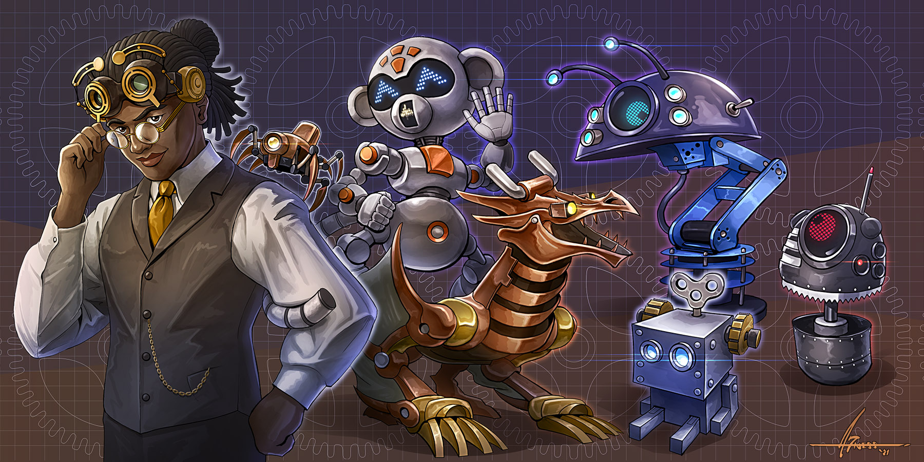 Odd Jay and his Mechanized Friends