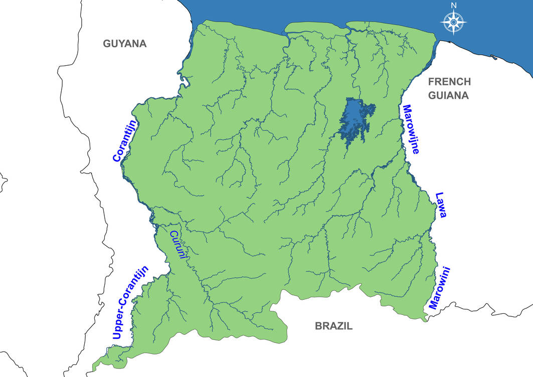True river. Река Суринам. Река Уругвай на карте. True names. Суринам на карте.