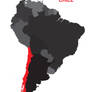 Location Map of Chile - South America