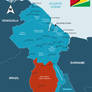 Guyana - Region 9 Upper Takutu-Upper Essequibo Map