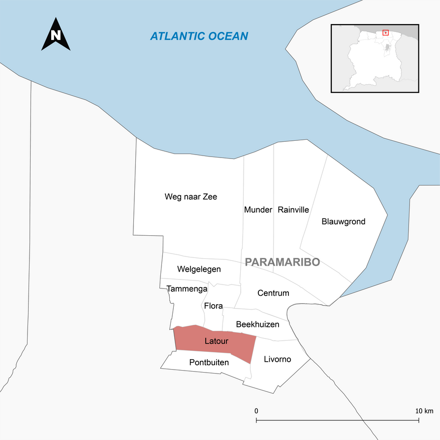 Locator Map Latour - Paramaribo Suriname by CartoSur on DeviantArt