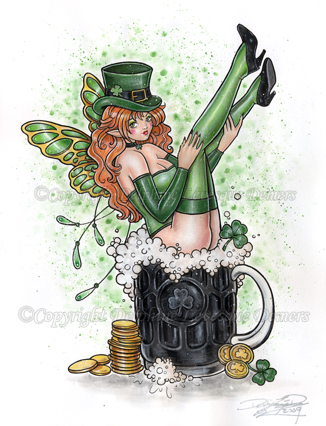St. Patrick Fairy by delphineart