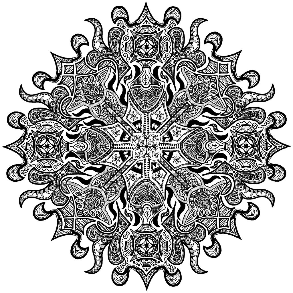 digital abstract mandala