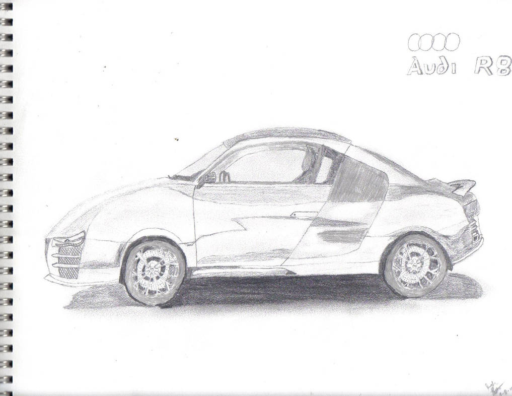 Audi R8 Hand Drawn by oshuajai24 on DeviantArt
