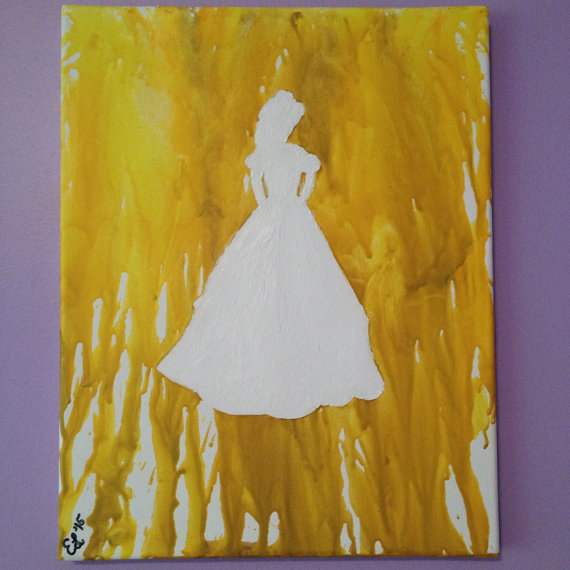 Crayon art- Beauty and the Beast