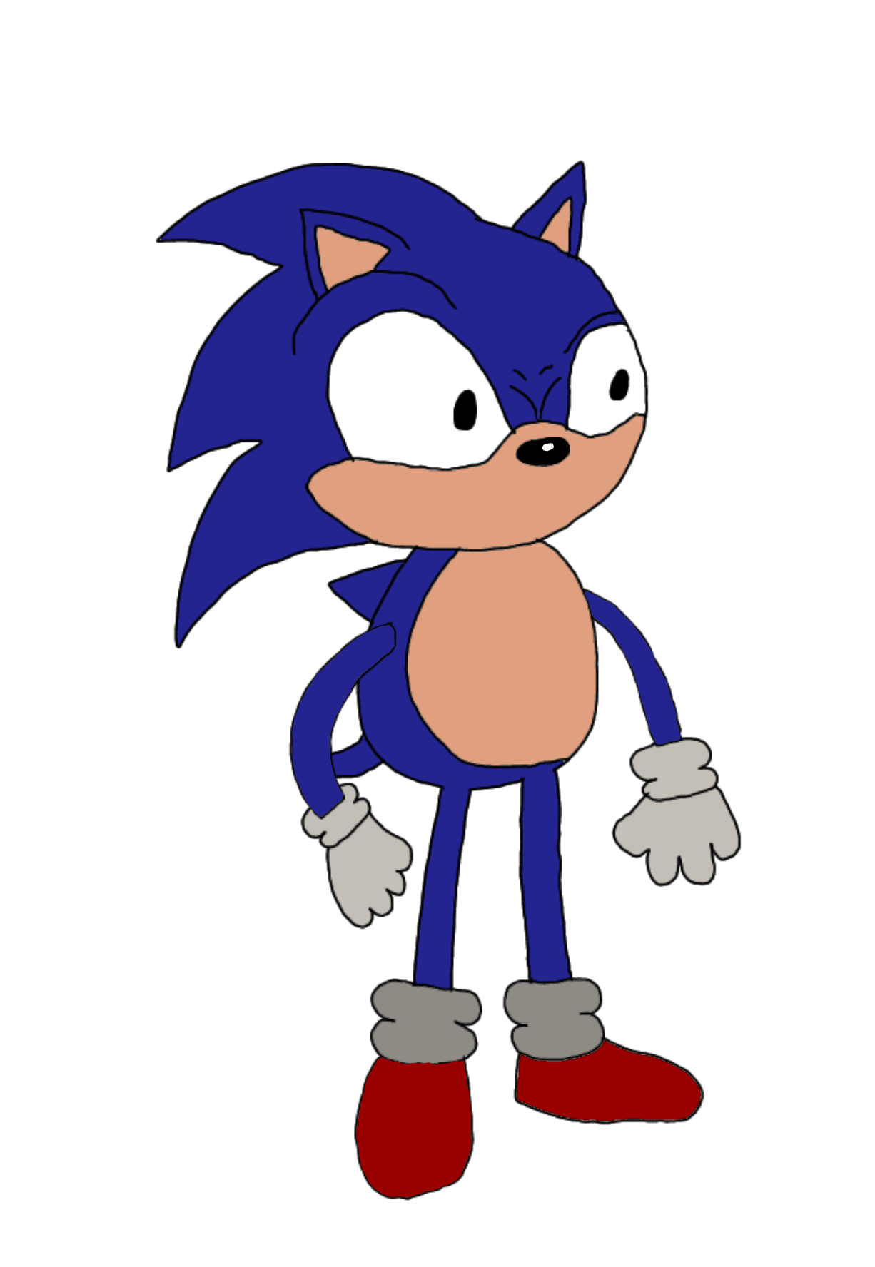 Faker sonic by custardofmania on DeviantArt