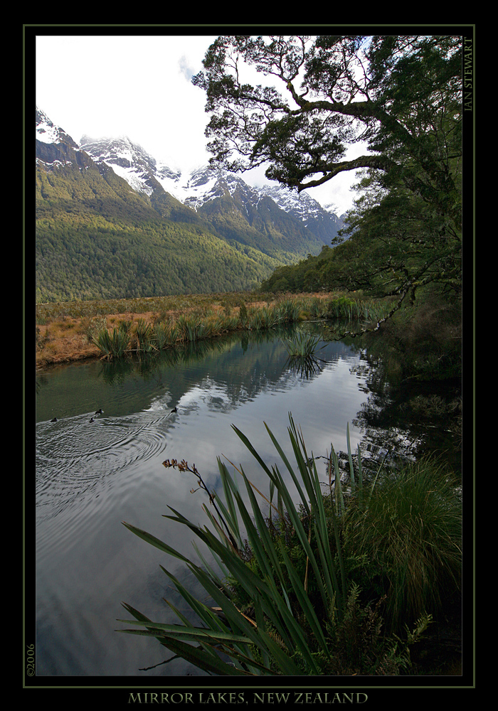 Mirror Lakes, New Zealand