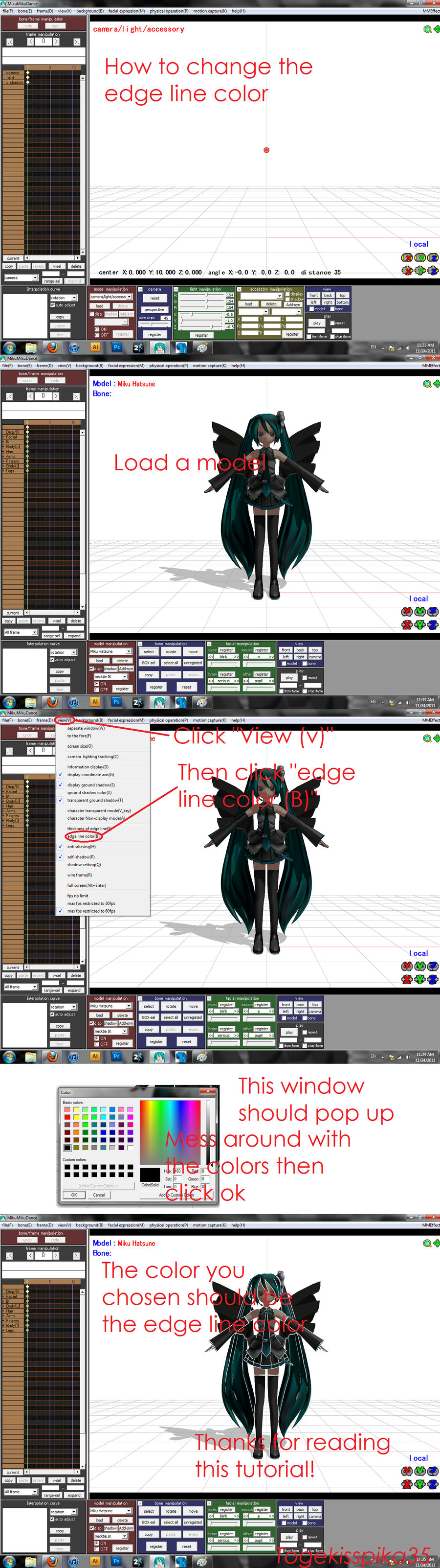 MMD Edge Line Color Tutorial by Togekisspika35 on DeviantArt