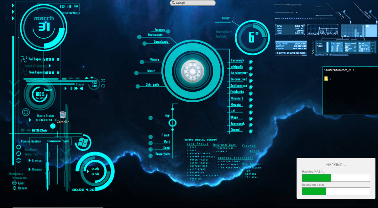 J.A.R.V.I.S. Interface by Max094Reikeb on DeviantArt