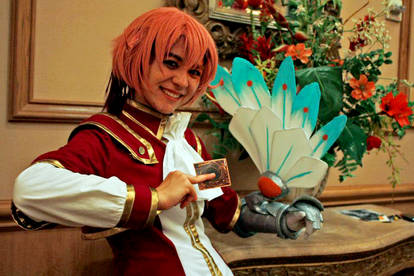 III cosplay with duel disk