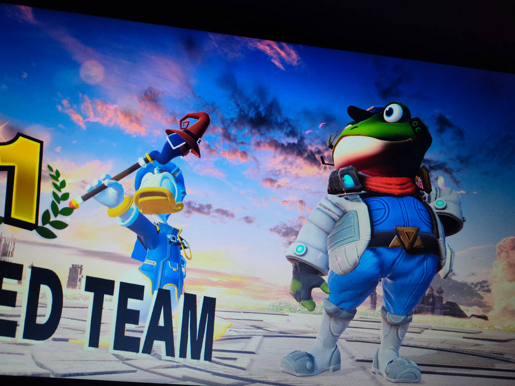 Donald Duck and Slippy Toad victory poses by Yoshi3214 on DeviantArt