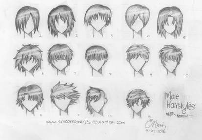 Image of How to Draw Anime Male Hairstyles-VH120058-Picxy