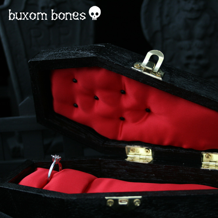 Gothic Coffin Jewelry Box - Gothic Wedding