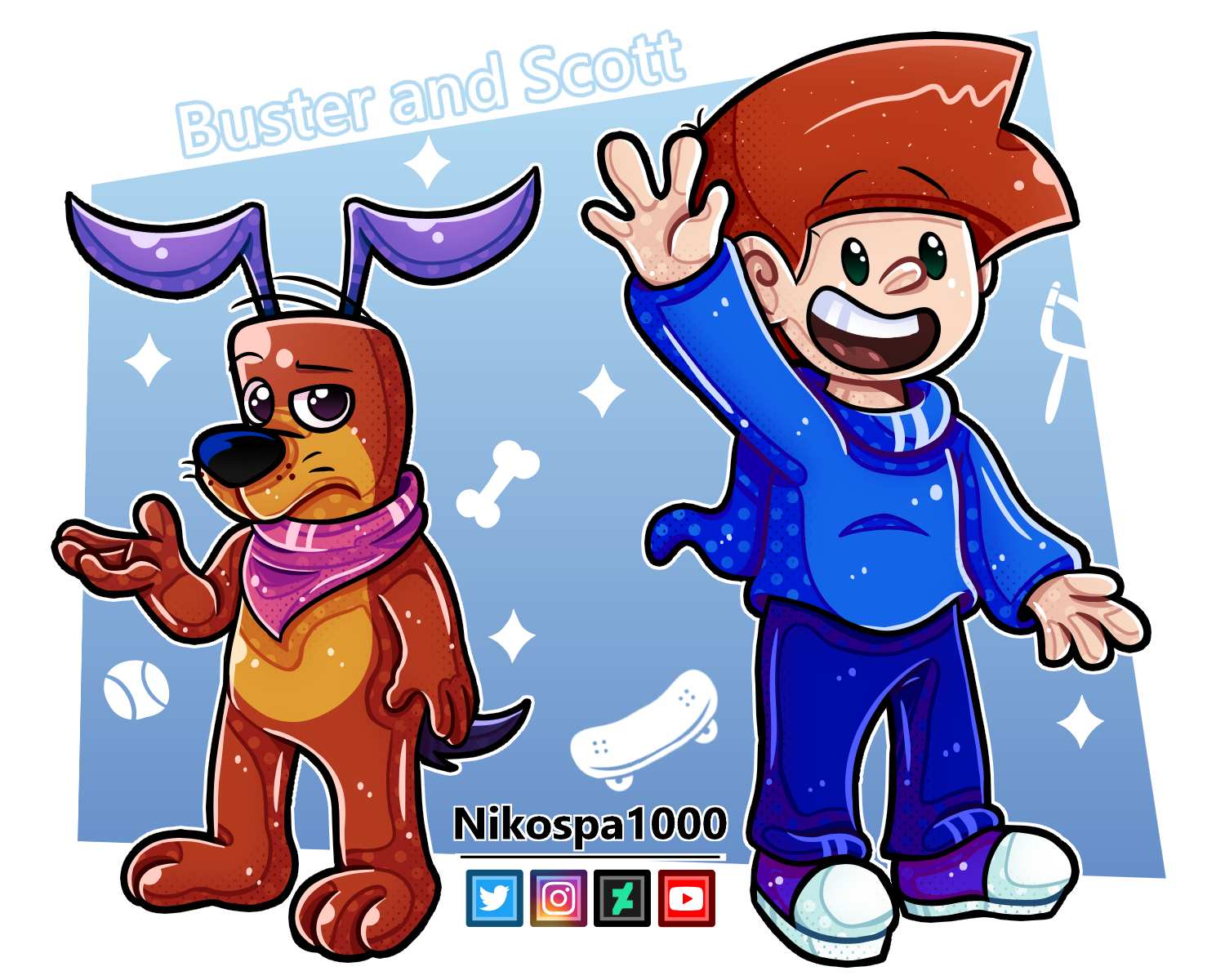Buster and Scott by NikosAutistic on DeviantArt
