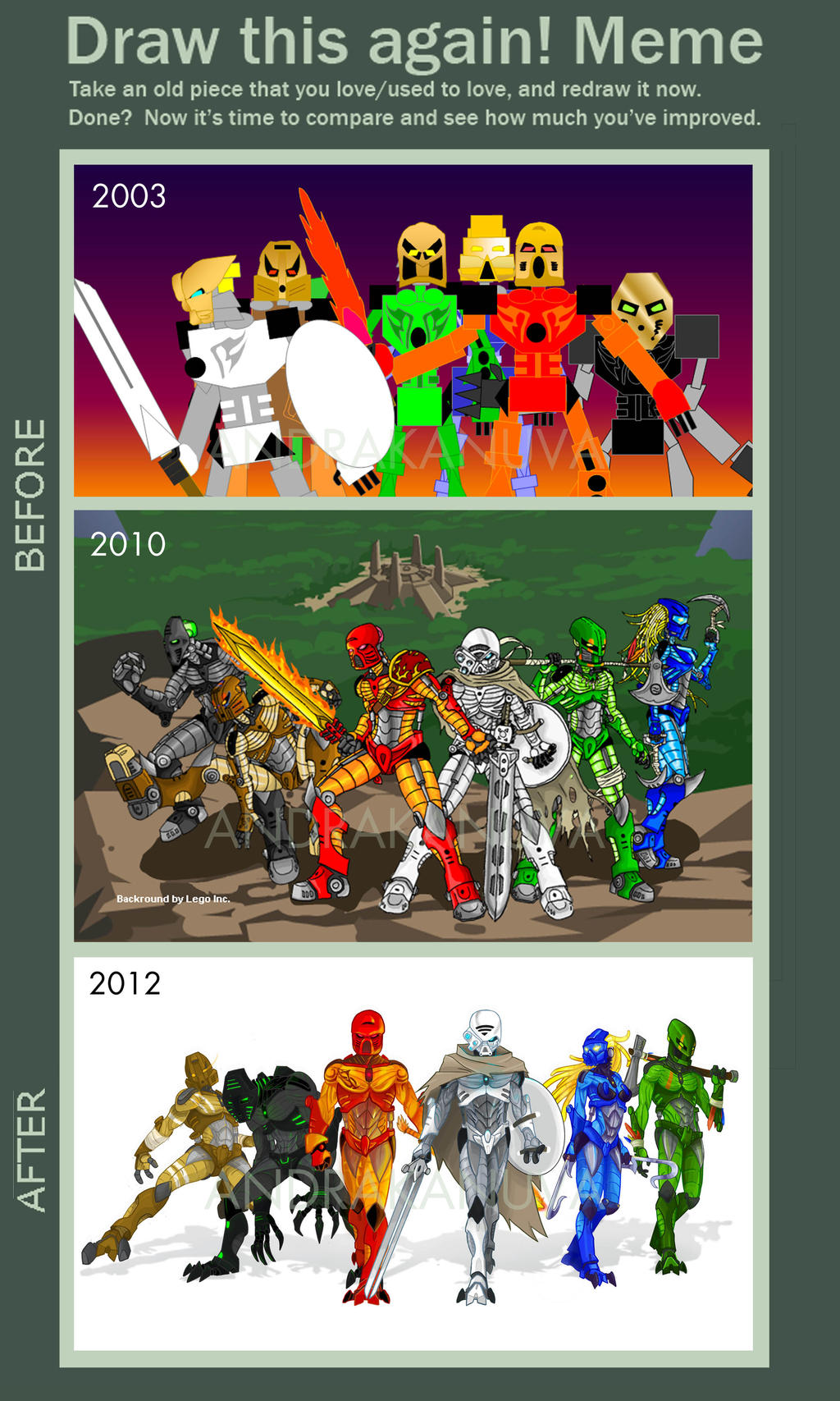 DRAW THIS AGAIN!: TOA-MATA (BIONICLE)