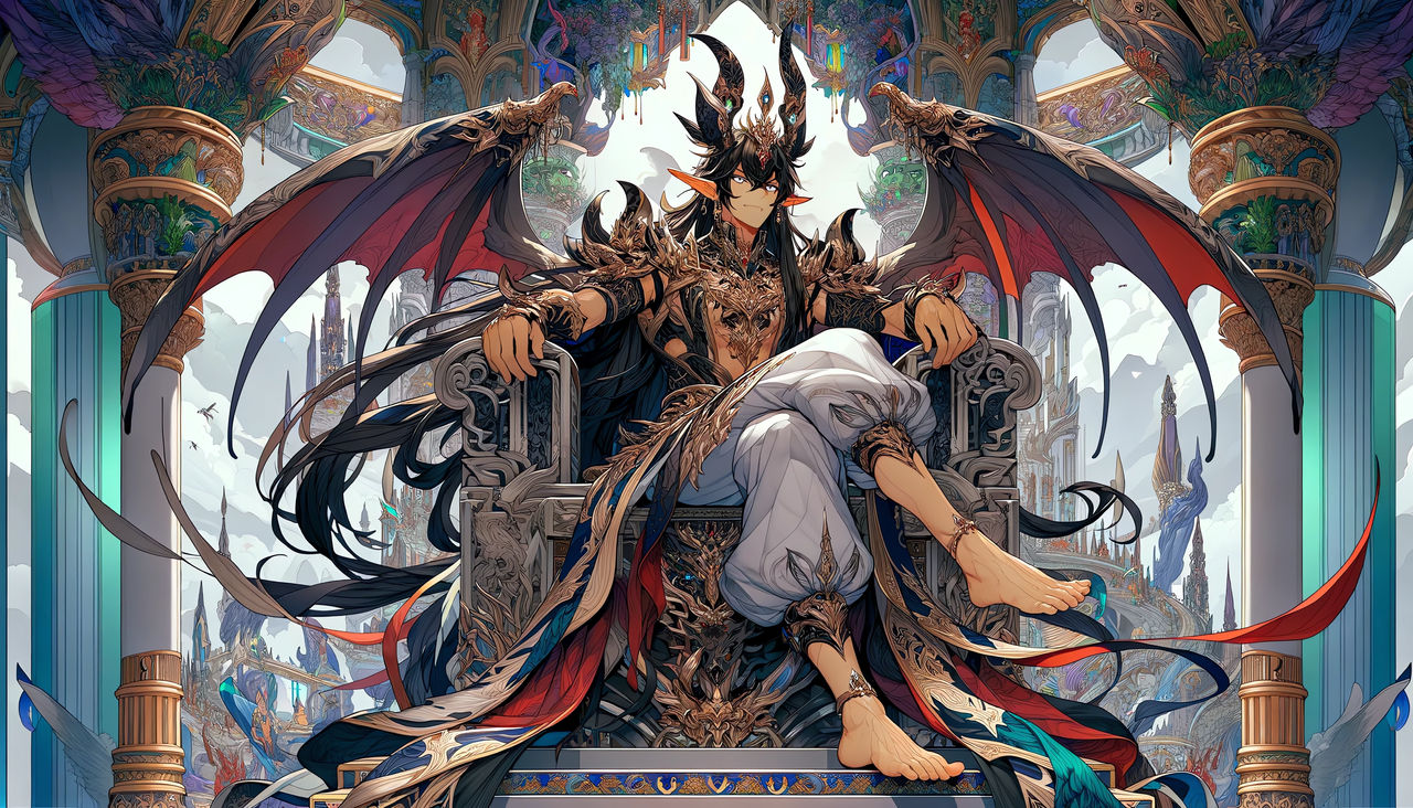 Anime-style demon king by Ramires2 on DeviantArt