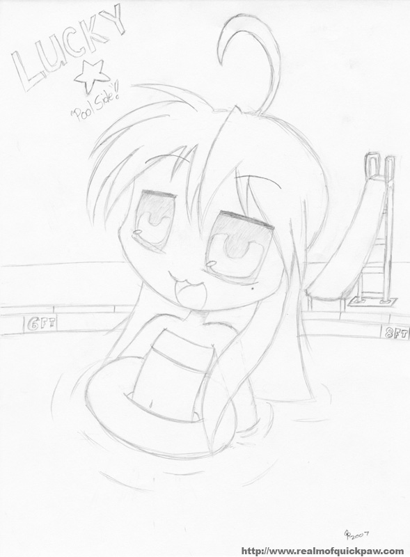 Lucky Star - Pool Side by RealmOfQuickPaw