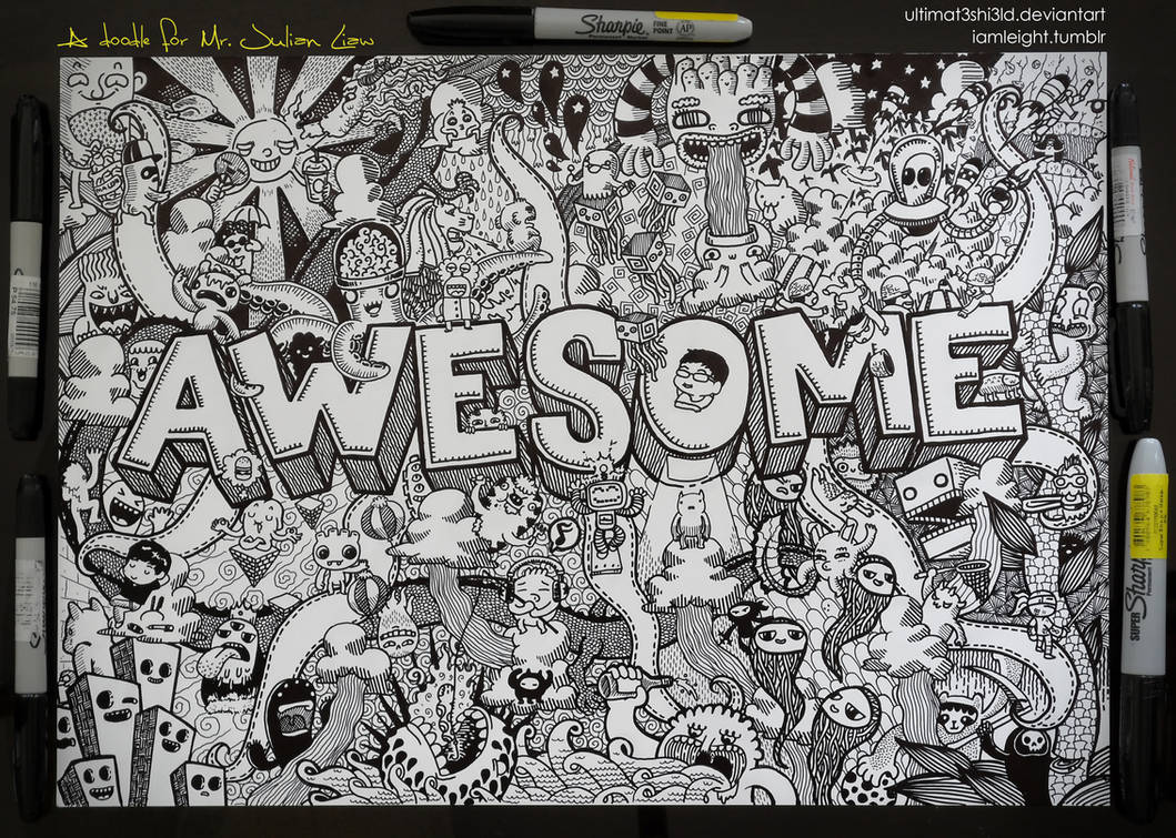 Commissioned Doodle: AWESOME by LeiMelendres