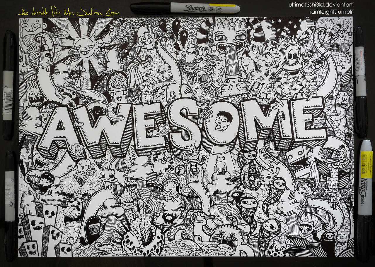 Commissioned Doodle: AWESOME by LeiMelendres