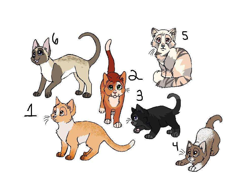 warrior cat adoptable bases by SugarRush1209 on DeviantArt