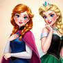 Pinup Anna And Elsa