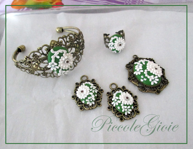 Wip parure cammei by PiccoleGioiefimo Wip parure cammei by PiccoleGioiefimo