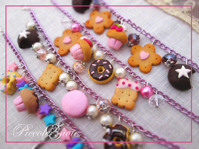 sweet bracelet polymer clay by PiccoleGioiefimo sweet bracelet polymer clay by PiccoleGioiefimo