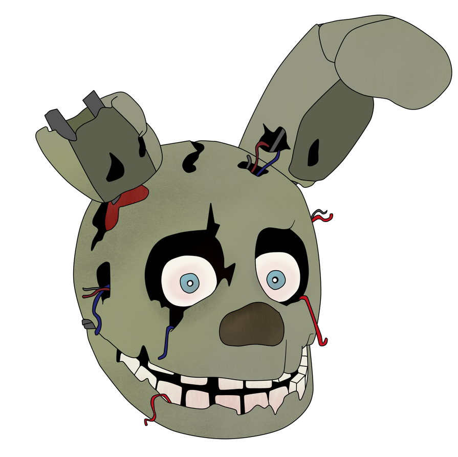 Just a Springtrap Head by Gamerboy123456 on DeviantArt