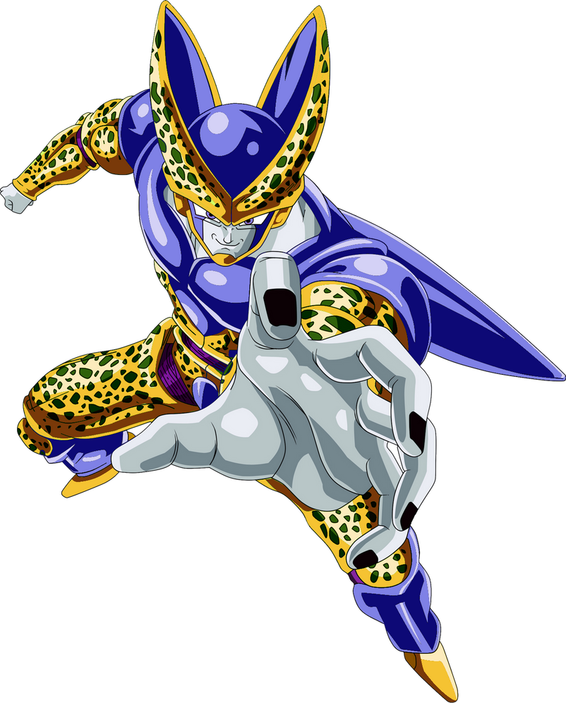 Perfect Cell Recolor (Ice and Gold) by XxExtremeSamX on DeviantArt