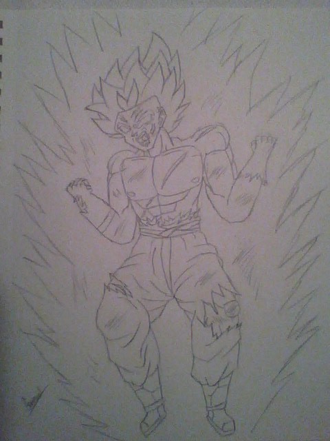 OC - Sam Goes Super Saiyan (Pencil)