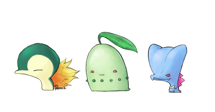 PokEMOn - Johto Starters.