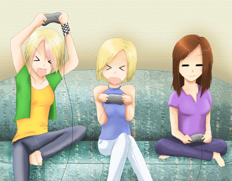 BFFs playing video games - v2