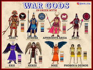 Greek War Gods Designs