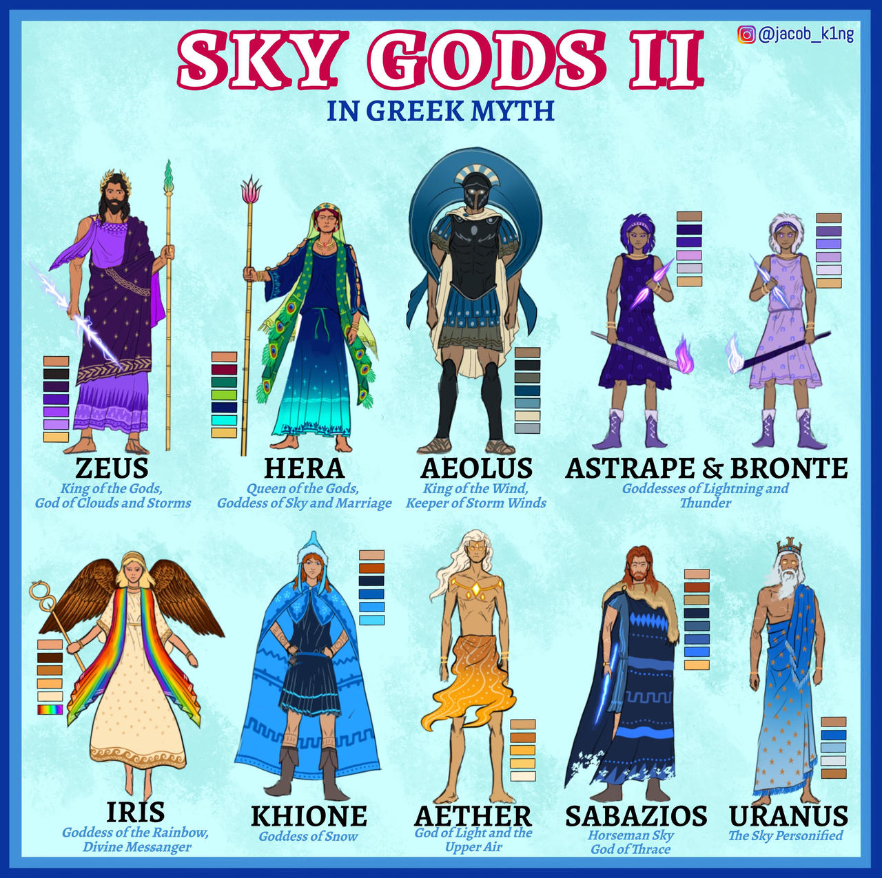 Greek Sky Gods Designs Part 2 by JacobKing1 on DeviantArt Greek Sky Gods Designs Part 2 by JacobKing1 on DeviantArt