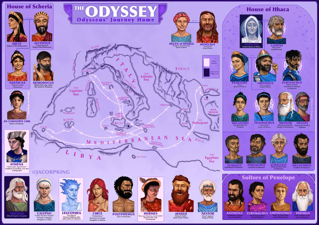 Illustrated Guide to the Odyssey by JacobKing1 on DeviantArt