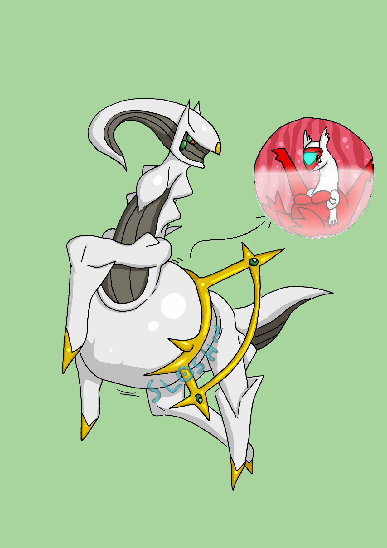 Full size story picture - Arceus and Silenrea