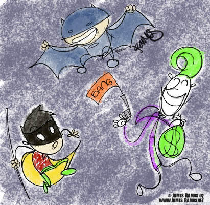 Batsy doodle colored by jamesramos on DeviantArt