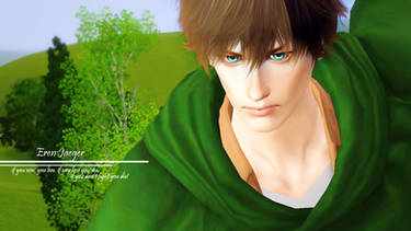 [w/ download] Shingeki no Sims - Eren Jaeger