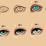 How to paint simple semi realism eyes + PSD file