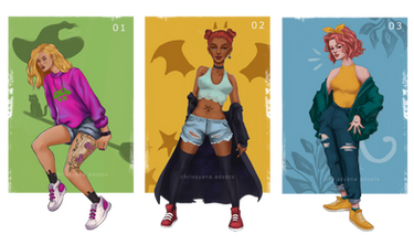 [ADOPTS - OPEN] Modern Girls - Set price (3/3)