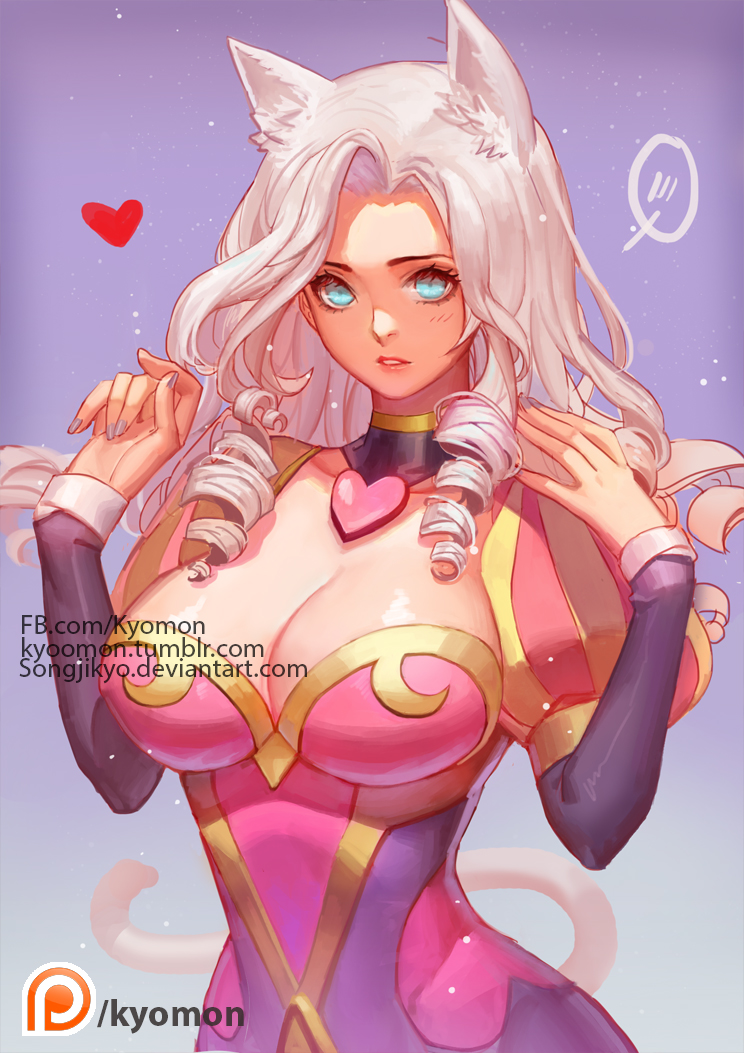 Heartseeker Ashe ( with cat ears )