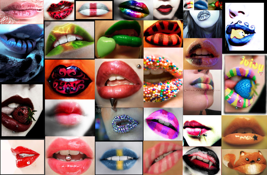 Collage Sticker Lips Lips Collage by MelloLuxiaTobi on DeviantArt