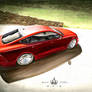 Drawing of an Audi A7