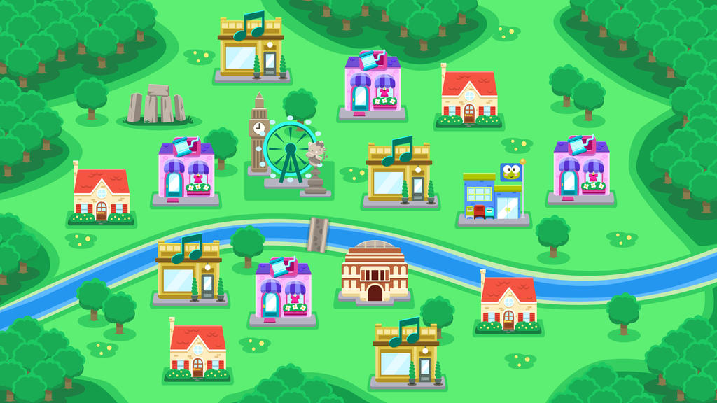 Hello Kitty World of Friends Concept Art by Ceydran