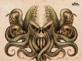 Cthulhu tattoo design for back or chest