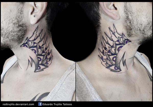 neck tattoo by redtrujillo on DeviantArt
