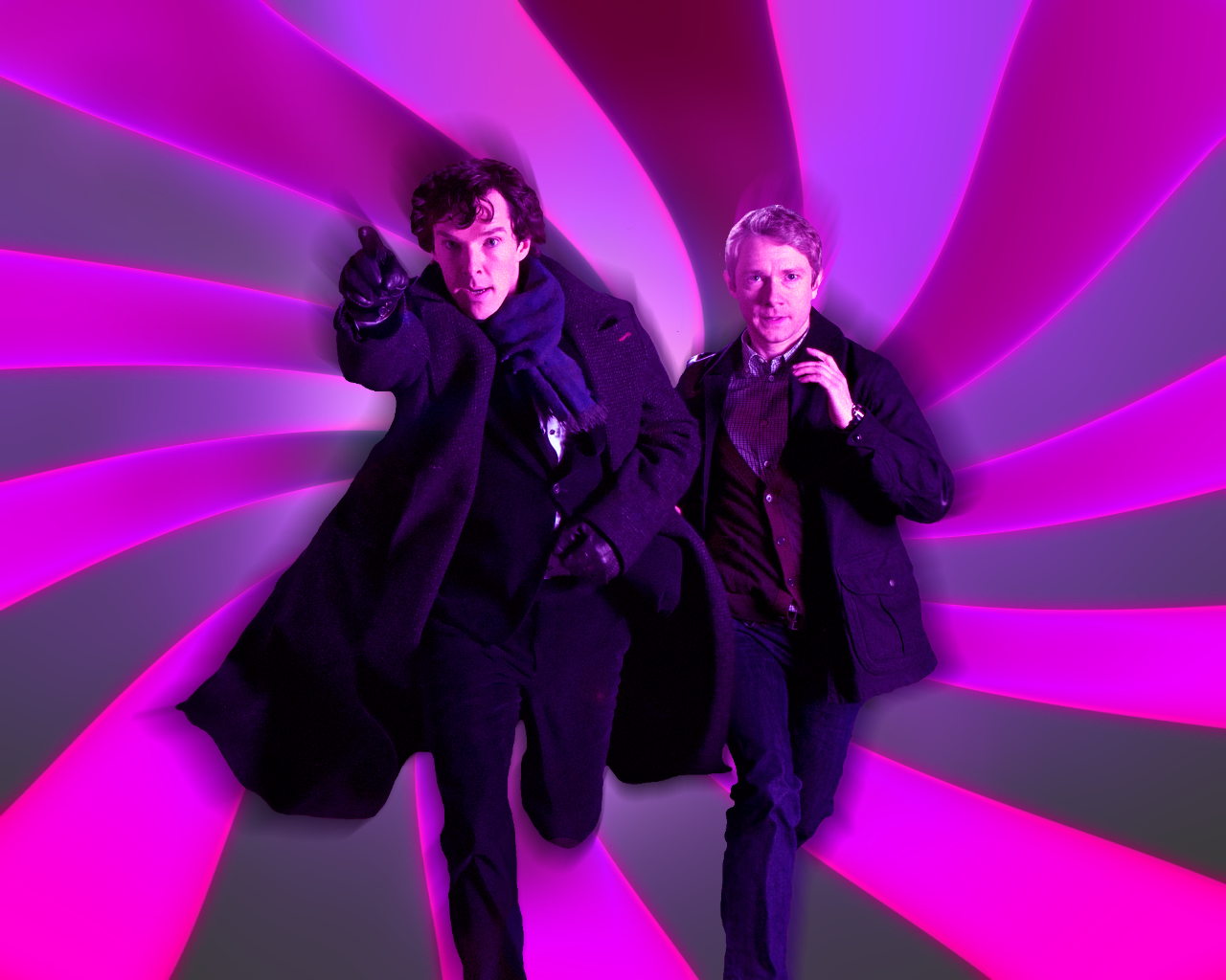 Holmes and Watson wallpaper