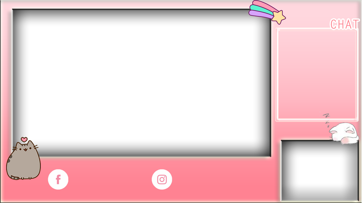 Pink streaming overlays by rimily9x on DeviantArt