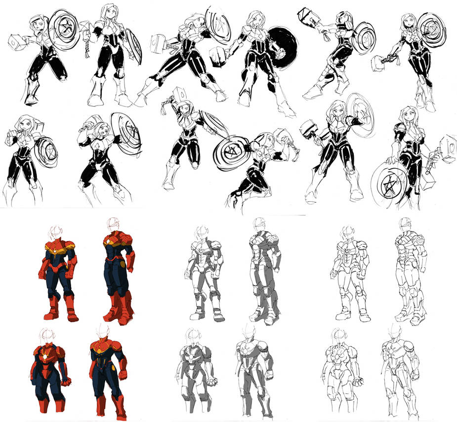 Captain Marvel wip by dan-heron on DeviantArt