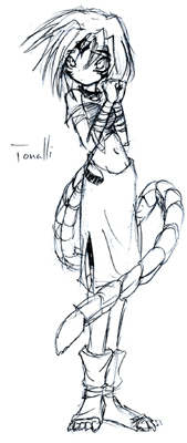 Tonalli rough sketch